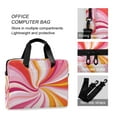 thumbnail image 4 of FORMRS 16" Laptop Sleeve Bag Carrying Case with Handle Travel Shoulder Briefcase, Swirling Lines, 4 of 8