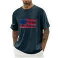 thumbnail image 1 of Birdeem Chemises pour Hommes Imprimé Col Rond Mode Décontractée Manches Courtes Blouses, 1 of 9