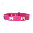 thumbnail image 3 of Methold Collar del animal doméstico con el en forma de hueso de moda y práctico en forma de hueso para el perro Suministros para perros Rosa roja l, 3 of 6
