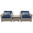 thumbnail image 1 of Coast 3 Piece Outdoor Wicker Patio Furniture Set 03a in Navy, 1 of 2