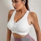 thumbnail image 2 of 26-27 "3 Pack Women\'s Sports Bra Zip Front Non Wired Comfy Post Surgery Bra With Removable Pads-Superb, 2 of 5