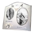 thumbnail image 2 of Haysom Interiors Traditional Two Tone Silver Plated 30th Pearl Anniversary Double Picture Frame, 2 of 4