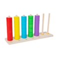 thumbnail image 1 of Juego de juguetes de secuenciación de cuentas para niños, apilador a juego, bloque de apilamiento preescolar, clasificación de colores para niños de, 1 of 9