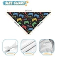 thumbnail image 6 of Dog Bandana 2 Pack,Multicolor Controllers Games Text Black Pattern Bandanas for Dogs,Cat Bandana,Small/ Large Dog Bandana 2 Size,Dog Bandanas Girl Boy, 6 of 6