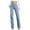 *Light Blue, variant on ClodeEU Women's Straight Jeans,Classic Stretchy Denim Pants ,Casual Trouser Jeans with Pockets Blue,Womens Plus M