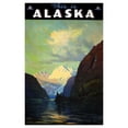 thumbnail image 2 of Vintage Apple Collection 13x18 Gold Ornate Wood Framed with Double Matting Museum Art Print Titled - Trav Alaska, 2 of 4