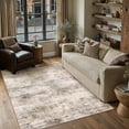 thumbnail image 2 of BERTHMEER 4'x6' Orange Abstract Area Rugs for Office Entryway Washable Rugs Non-slip, 2 of 6