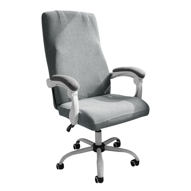 Funda para silla de oficina FORCHEER, grande, elástica, gris claro, XL