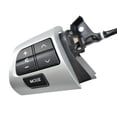 thumbnail image 2 of Riwesomey Interruptor interior del coche Botón de controles de teléfono plateado Controlador de llave del volante Accesorios del vehículo Paneles de instrumentos para automóviles, 2 of 6