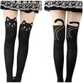 thumbnail image 2 of Medias japonesas para chicas adolescentes, estilo pantimedias, calcetines por encima de la rodilla, 2 of 5