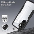 thumbnail image 4 of Funda para Samsung Galaxy A15, carcasa transparente a prueba de golpes de grado militar con protector de pantalla incorporado, protección total de 360 grados, cubierta de parachoques de doble cara,, 4 of 5