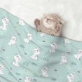 thumbnail image 2 of Rocae Playing Rabbit for Pet Blanket Dog Blanket Cat Blanket Soft Sleep for Small Medium Pet-Small, 2 of 8