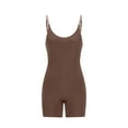 thumbnail image 3 of Black and Friday Clothing Sales Idoravan Women's Slimming Long Leg Bodysuit,Ladies One-Piece Body Shaper Abdominal Lifter Hip Shaper Underwear Stretch Slimming Body Corset Brown XXXXL, 3 of 7