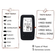 Multi-function Magnetic Large Digital LCD Screen Meat BBQ Kitchen Cooking Thermometer with wireless receiver