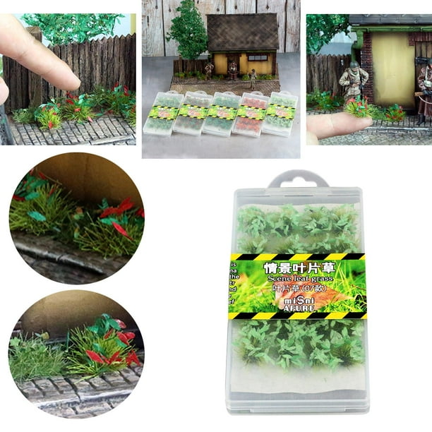 Racimo DIY Mini materiales Modelo de paisaje estático Mechones de 07 Macarena Micro paisaje de hierba