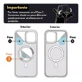 thumbnail image 2 of Mr. Gadgets Total Kit Armor Funda Transparente Magnética Con Animación + Mica Pantalla Completa Cristal Templado 9d + Mica Cámara Proteccion Para iPhone Magsafe 3 En 1 Compatible iPhone 16, 2 of 8