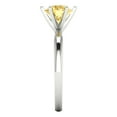 thumbnail image 3 of Solitaire Engagement Ring for Women - 1.5ct Natural Citrine in 14K White Gold Promise Ring, 3 of 6