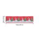 thumbnail image 2 of Xihbxyly Camino de Mesa Navideño, Tela de Lino Rojo y Gris, Resistente Al Calor, Diseño Festivo, Ideal para Mesas de Comedor y de Centro, Fiestas Navideñas E Invernales, 35 X 150 Cm., 2 of 2