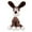 Brown, variant on Dog Toys Donkey Shaped Plush Squeaky Chew Toy, Teeth Cleaning Molar Toy Interactive Fetch for Small Medium Dogs(Gray)
