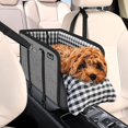 thumbnail image 1 of Asiento de coche para perros, consola SlowTon, reposabrazos portátil, gris, 1 of 7
