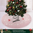 thumbnail image 6 of FMSHPON Valentine's Day Garland Xmas Christmas Tree Skirt Stand Mat for Holiday Party Decoration Indoor Outdoor 48 inches, 6 of 6
