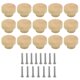 thumbnail image 1 of 15 Pomos de Madera para Cajones, Pomos para Muebles, Pomos de Madera para Armarios y Cajones, Pomos Redondos de Madera, 1 of 1