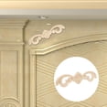 thumbnail image 3 of Furniture Decoration,4Pcs Beautiful Flower Carved Carving Decal Furniture Applique Smooth Operation, 3 of 10