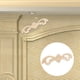 thumbnail image 1 of Apliques de tallado, 4 piezas, hermosa flor tallada, decoración de muebles, apliques de madera, innovación moderna, 1 of 9
