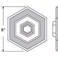 thumbnail image 2 of 5 in., Rigid Vinyl, White, Self Adhesive Concave Wall Protector, 2 of 2