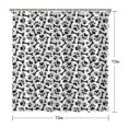 thumbnail image 5 of Paw Prints and Bones Shower Curtain 72"x72" ,Bathroom Decorative Shower Curtains Set with 12 Hooks,Modern Waterproof Washable Shower Curtain, 5 of 6