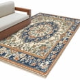 thumbnail image 2 of 3'x5' Area Rugs, Boho Southwestern Indoor Outdoor Area Rug for Living Room Bedroom, Heritage Antique Country Blue Washable Bathroom Rugs Kitchen Floor Carpet Mats Home Decor Aesthetic, 2 of 8