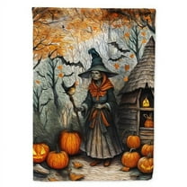 Slavic Witch Spooky Halloween Garden Flag 11.25 in x 15.5 in