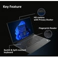 thumbnail image 2 of Lenovo ThinkPad E16 Gen 2 Business Laptop ,16" WUXGA, AMD Ryzen 5 7535U (> Intel i7-1255U), 32GB DDR5 RAM, 2TB SSD, Fingerprint, Backlit, Webcam, Ethernet, Win 11 Pro, Black, 2 of 5