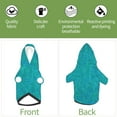thumbnail image 6 of Cauagu Blue Green Glitter Pattern Winter Pet Hoodie Sweatshirts- Dog Hoodie Sweater with Leash Hole - Cute Dog Hoodie - Pet Clothes Puppy Cat Custume -Small, 6 of 8