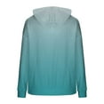 thumbnail image 5 of Women’s Colorful Oversized Hoodie Long Sleeve Gradient Color Block Sweatshirt with Drawstring and Pockets Fall Winter Loose Casual Hooded Top for Everyday Comfort and Style, 5 of 5