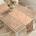 thumbnail image 2 of Ambesonne Butterfly Table Runner & Placemats, Colored Dragonflies Image, Placemat 4 pcs + Runner 16"x72", Peach Coral and Cream, 2 of 2