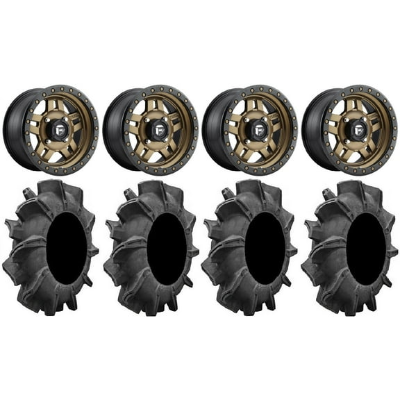 Fuel Anza Bronze 14" Wheels 34" Assassinator Tires Polaris RZR XP 1000 / PRO XP / Ranger XP 900/1000