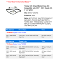 thumbnail image 2 of Timing Belt Kit and Water Pump Kit - Compatible with 1997 - 2001 Honda CR-V 16V VTEC 1998 1999 2000, 2 of 2