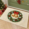 thumbnail image 2 of Bfogop Christmas Door Mat Indoor Entrance 16"x24" Embroidery Xmas Pattern Absorbent Dirt Trapper Welcome Mats for Front Door Washable Entryway Rugs for Hallway Kitchen Laundry Room, 2 of 6