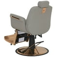 thumbnail image 5 of BarberPub Heavy Duty Hydraulic Pump Barber Chair, Reclining Salon Chair for Barbershop, 5 of 11