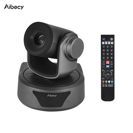 Aibecy Video Conference Camera 3X Optional Zoom Cam Webcam Full HD 1080P Supported 95 Degree Wide Viewing Auto Focus with USB2.0 Remote Control for Business Meetings Rooms Recording