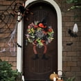 thumbnail image 6 of Artificial Wreath Decorative Halloween Witch Wreath for Party Home Halloween, 6 of 8