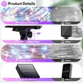 thumbnail image 3 of 2 Pack Solar String Lights Outdoor, 66 FT 200 LED Solar Powered Waterproof Fairy Lights, 3 of 7