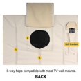 thumbnail image 1 of 22 "To 75" Outdoor Tv Screen Dust Jacket High Quality Oxford 600D Black Beige Tv Box, 1 of 4