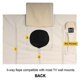 thumbnail image 1 of 22 "To 75" Outdoor Tv Screen Dust Jacket High Quality Oxford 600D Black Beige Tv Box, 1 of 4