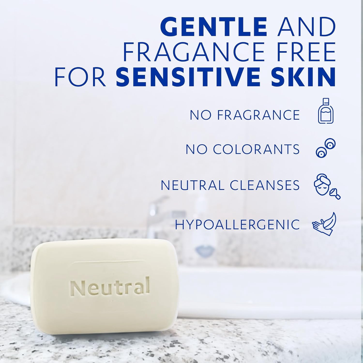 (2 pack) Grisi Neutral Soap Gentle Cleansing for All Ages,  All Skin Types, 3.5 oz Bar Soap