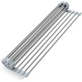 thumbnail image 5 of 17.9"L x 11.4"W Roll Up Dish Drying Rack Foldable Dish Rack Multipurpose Dish Drainers over the Sink Dish Drying Rack Roll-up Drying Rack SUS304 Dish Drying Rack by (Grey), 5 of 5