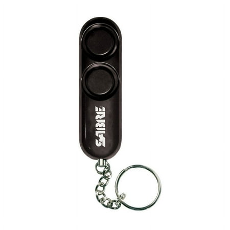 SABRE Personal Self-Defense Safety Alarm on Key Ring with LOUD Dual Alarm Siren Heard up to 600 ft/185 meters Away. To Use, Pull Metal Chain from Base