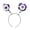 Purple, variant on SmartBy Halloween Scary Eyeball Headband with Big Plush Shapes Exaggerated Decorative Hair Hoop Party Accessories