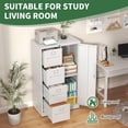 thumbnail image 4 of Innovation Works Lockable Metal File Cabinet with 4 Drawers & 1 Door, Storage Filing Cabinet for Home Office, A4 Legal/Letter Size, Assembly Required, 4 of 7